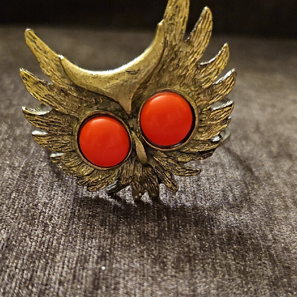 Bronze Look Owl Cuff Bracelet